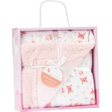 Interbaby Bērnu sega 80x110 Lācīši, rozā, mikrošķiedras
