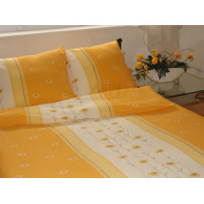 Mizas pakaiši 140x200 raksts 34E Margaretka stāv dzelteni oranža