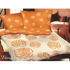 Satīna gultas veļa 200x220 Etheral orange Gold Line