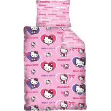 Hello Kitty gultas veļa 160x200 sirsniņas purpursarkanā un rozā 7443