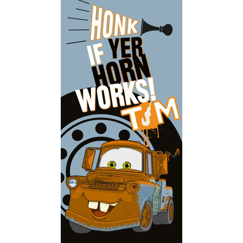 Automašīnu dvielis 70x140 Cars Mater Honk If Yer Horn Works! TM F Cars 12 9780