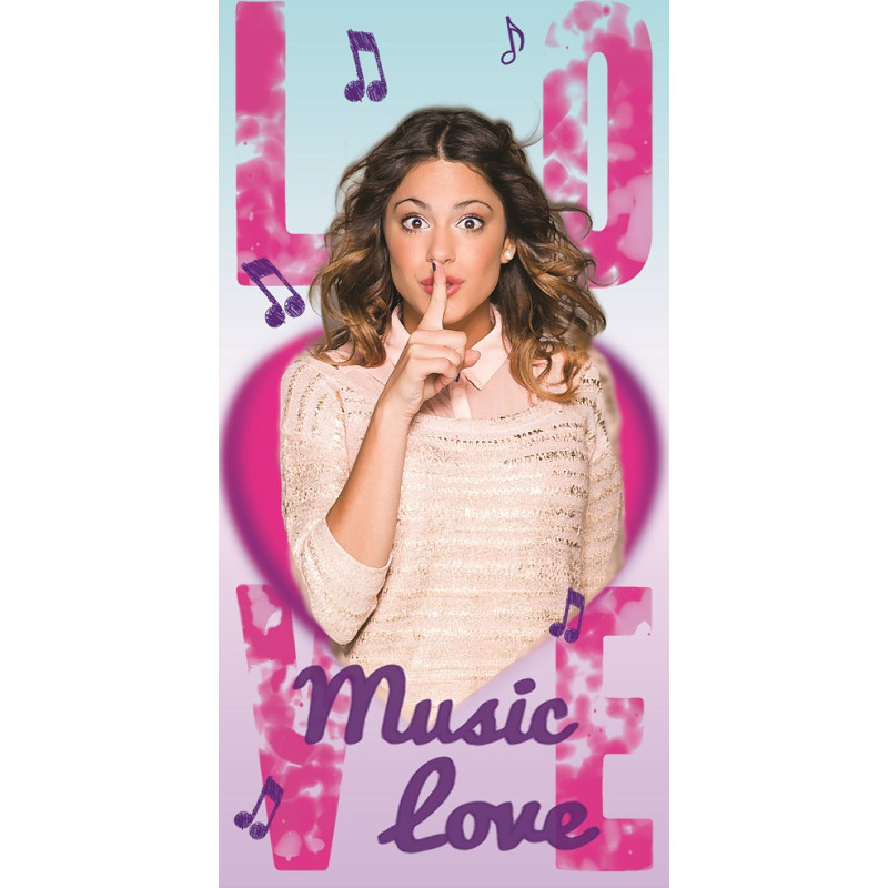 Violetta dvielis 70x140 Music Love Disney F 06-9889 pēdējie 2 gab.