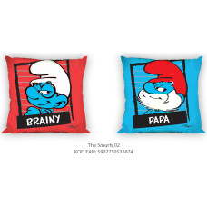 Kokvilnas spilvendrāna 40x40 The Smurfs 8874 Papa Smurf