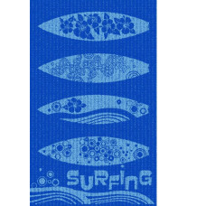 Pludmales dvielis 100x160 Surfing Navy Blue