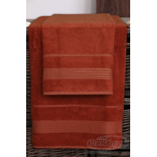 Moreno dvielis 50x90 Bambusa terakota