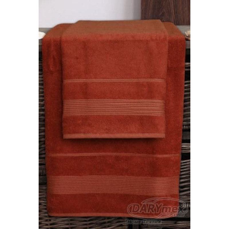 Moreno dvielis 50x90 Bambusa terakota