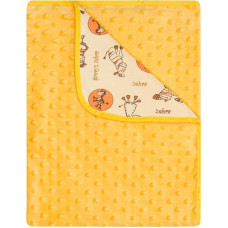 Minky Printed dubultā sega 80x90 625 Yellow + Cotton Zebra