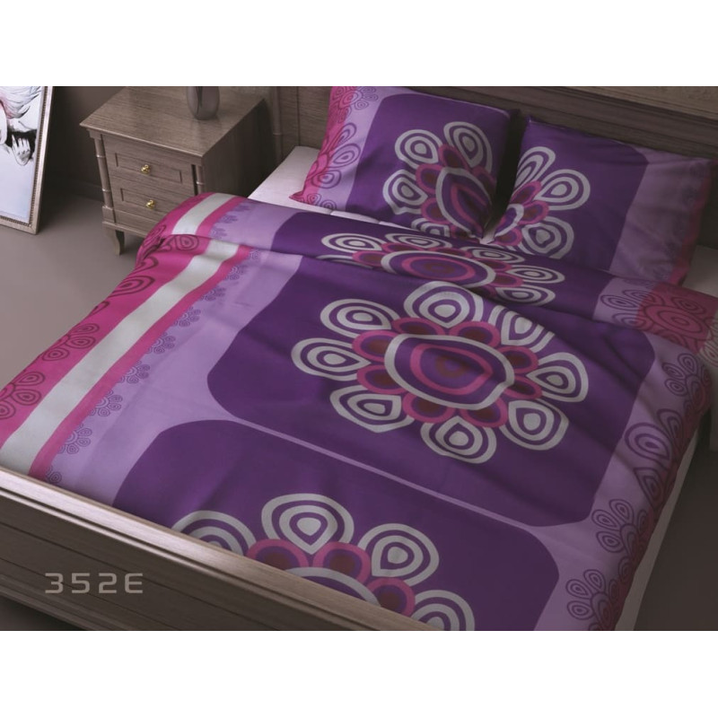 Mizas pakaiši 140x200 352E Rozā un violeti ziedi