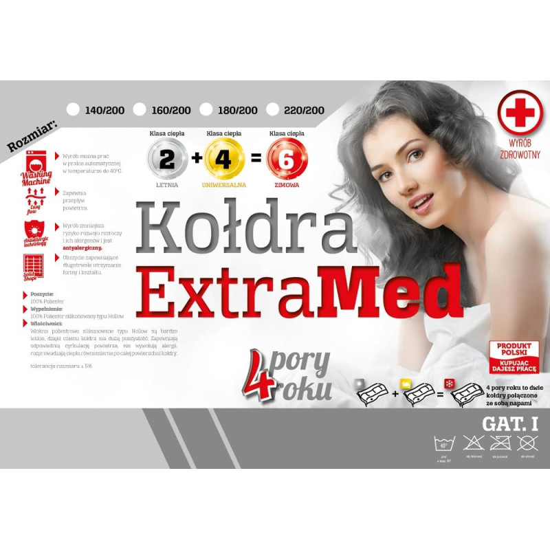 ExtraMed sega 200x220 Four Seasons balta