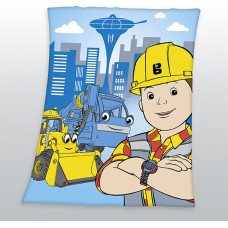 Flīsa sega 130x160 Bob the Builder 9446 Excavators bērnu pleds