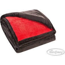 Mikrošķiedras sega 170x210 Maxim melnā un sarkanā krāsā