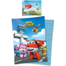 Kokvilnas gultas veļa 140x200 Super Wings SW02 Krāsainas plaknes 0420