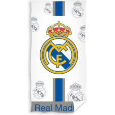 Kokvilnas dvielis 75x150 Real Madrid logotips balts RM171101 4206