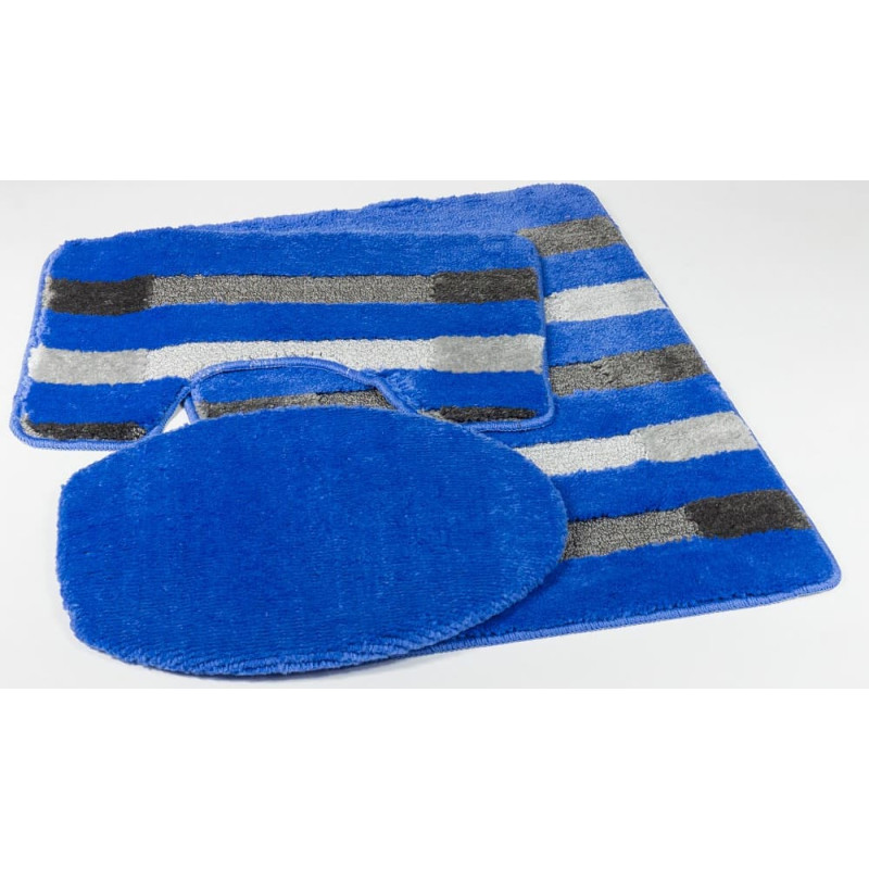 Javo Vannas istabas paklājs, komplektā 3 gab. Roma 50x80 + 40x50 + Pelēks zils dēlis