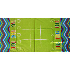 Kokvilnas dvielis 70x140 Tic-Tac-Toe bērnu pludmales spēle SUMMER173007B