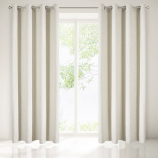 Gatavs aizkars ar starplikām 140x250 Smags krēms