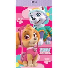 Bērnudārza dvielis 30x50 Paw Patrol 0559 Paw dogs rozā