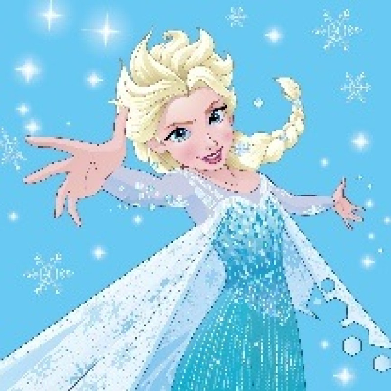 Burvju dvielis 30x30 Frozen 077 Frozen Princess Anna 3570