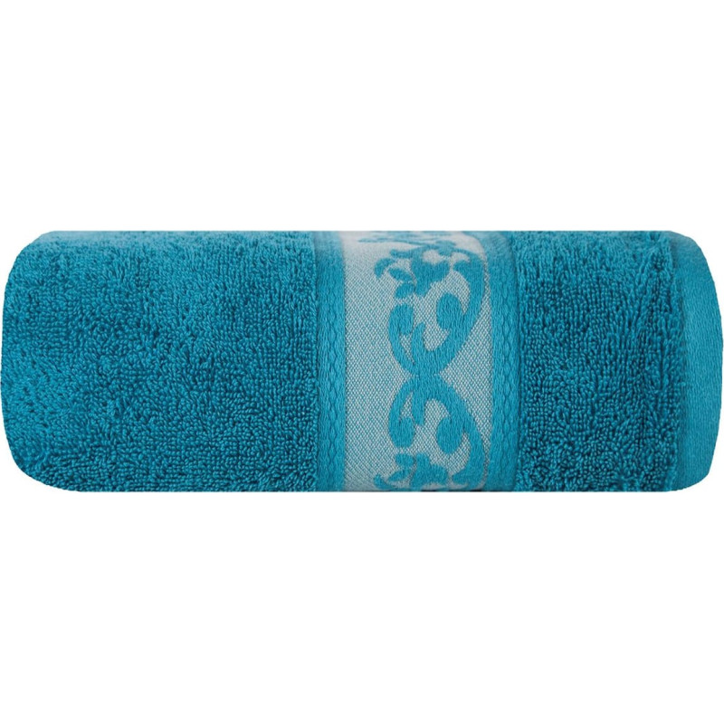 Cezar dvielis 50x90 tirkīza 10 frotē 600 g/m2 izgatavots no ēģiptiešu kokvilnas