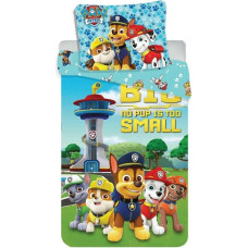 Kokvilnas gultasveļa 140x200 Paw Patrol Paw 4086 Pups Brigade Marshall Chase Rubble spilvendrāna 70x90