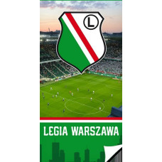 Kokvilnas dvielis 70x140 Legia Warszawa ģerbonis stadions 0442