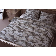 Kokvilnas spilvendrāna 40x40 003B camo militārā melna balta pelēka aizdarāma ar rāvējslēdzēju