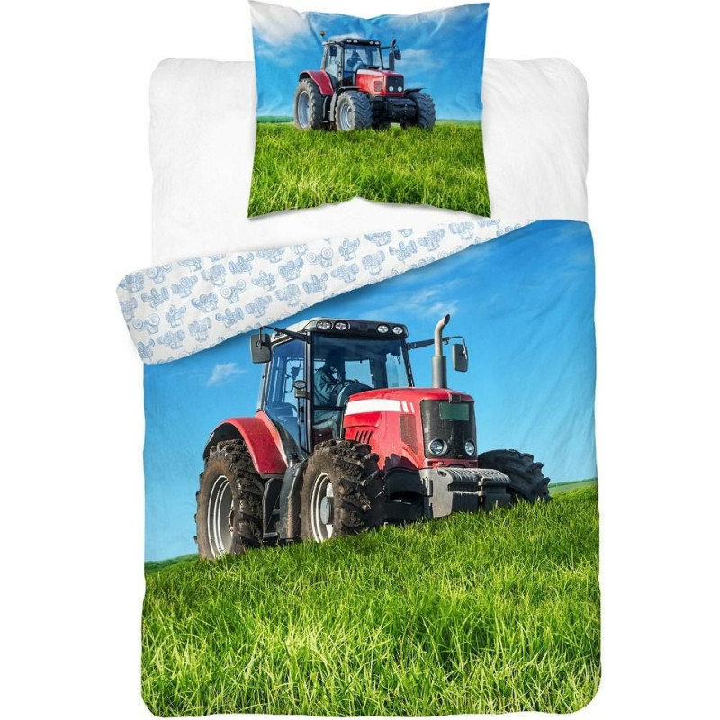 Jauniešu pakaiši 140x200 Sarkanais traktors 4396 Lauku ciems 3017 A