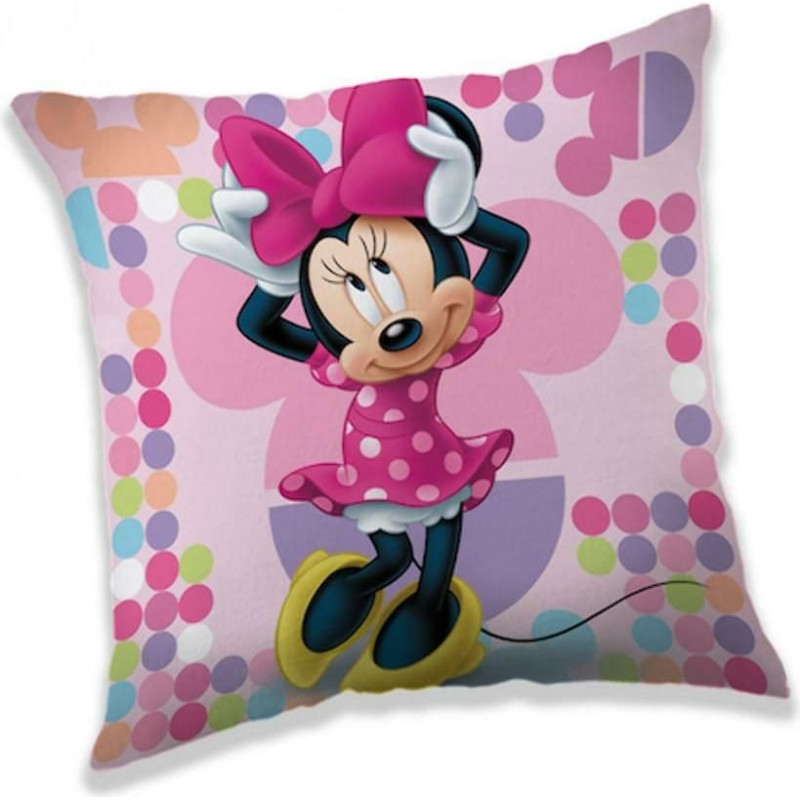 Bērnu spilvens 40x40 Mini Mouse 3150 Minnie Mouse rozā dekoratīvs