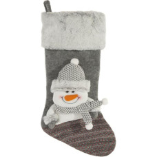 Ziemassvētku dekorācijas zeķu kurpes Sniegavīrs sudraba balta Debby 1