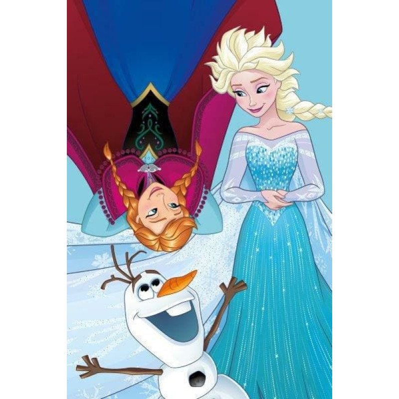 Bērnu dvielis 40x60 Frozen Frozen Anna Elsa Olaf 6250 kokvilna bērnudārzam 097