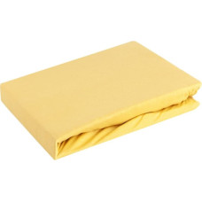 Džersija palags ar gumiju 120x200, sinepes, augstajam matracim 25 cm, 140 g/m2 Eurofirany