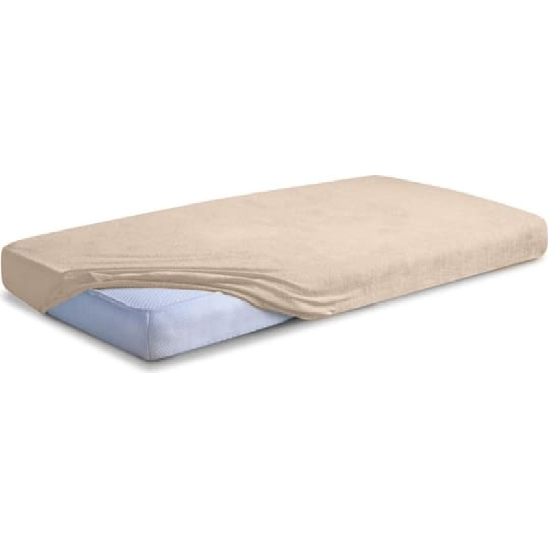 Frotē palags ar gumiju 220x200 bēšs 16 Premium