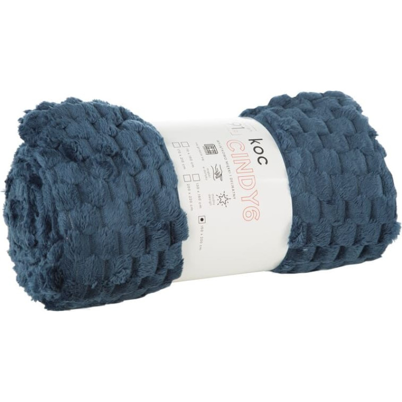 Mikrošķiedras sega 170x210 d91 tumši zila Cindy 6