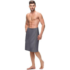 Kilt L/XL vīriešu pirts dvielis, grafīta frotē kokvilna