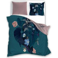 Kokvilnas gultas veļa 140x200 Trendy 008 tirkīza pulveris ar vienu spilvendrānu