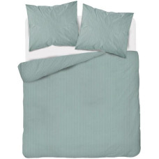 Damaskas gultasveļa 180x200 piparmētru vienkrāsainas svītras 1 cm Pure