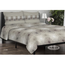 Flaneļa gultasveļa 140x200 Pelēka flaneļa ar smilškrāsas rozetēm