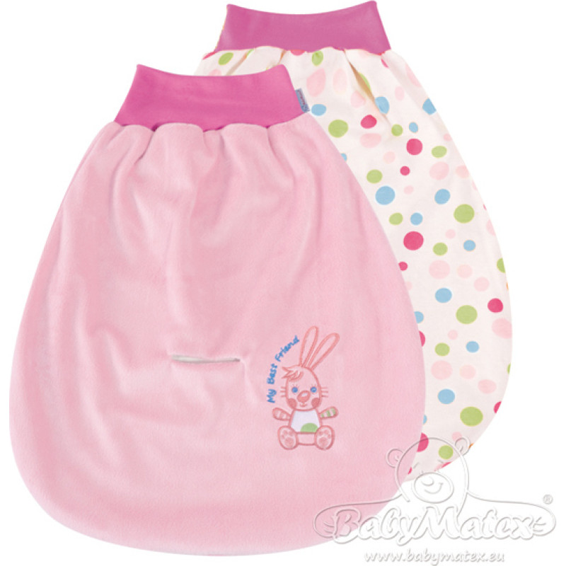 Sono - Best Friends bērnu guļammaiss, 0-8 mēneši, rozā, abpusējs, auto sēdeklītim