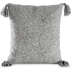 Dekoratīvā spilvendrāna 45x45 Asli pelēka melna