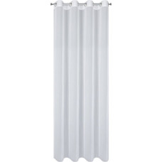 Aizkars 135x270 Arleta, balts, gluds, gatavs ar F10 starplikām