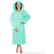 Robin XXL frotē peldmētelis ar kapuci, piparmētra, viesnīcas kokvilna, 450g/m2