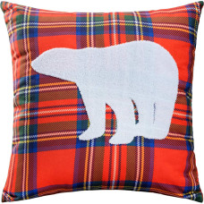 Dekoratīvā spilvendrāna 45x45 Pnch 07 sarkana 220g/m2