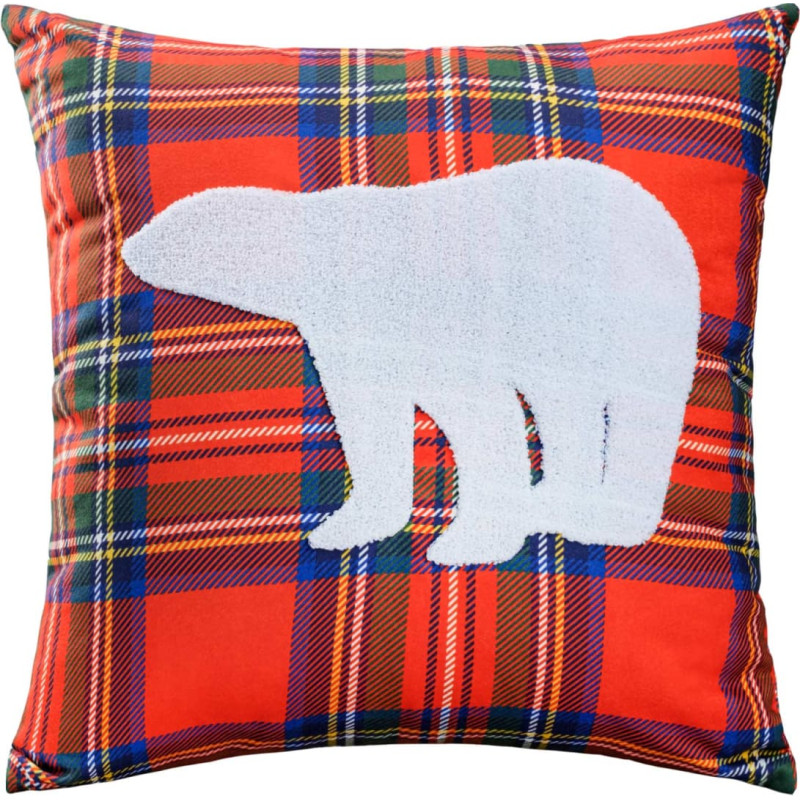 Dekoratīvā spilvendrāna 45x45 Pnch 07 sarkana 220g/m2