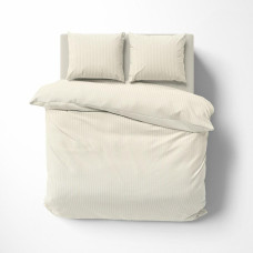 Damaskas gultas veļa 220x200 ekri, vienkārša, svītraina 1 cm Pure