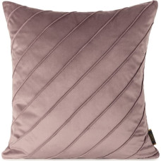 Dekoratīvā spilvendrāna 45x45 Nala 3, pūderrozā ar samtu