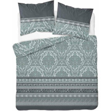 Satīna gultas veļa 220x200 piparmētru ar ornamentiem 4606 A Home Satin 64