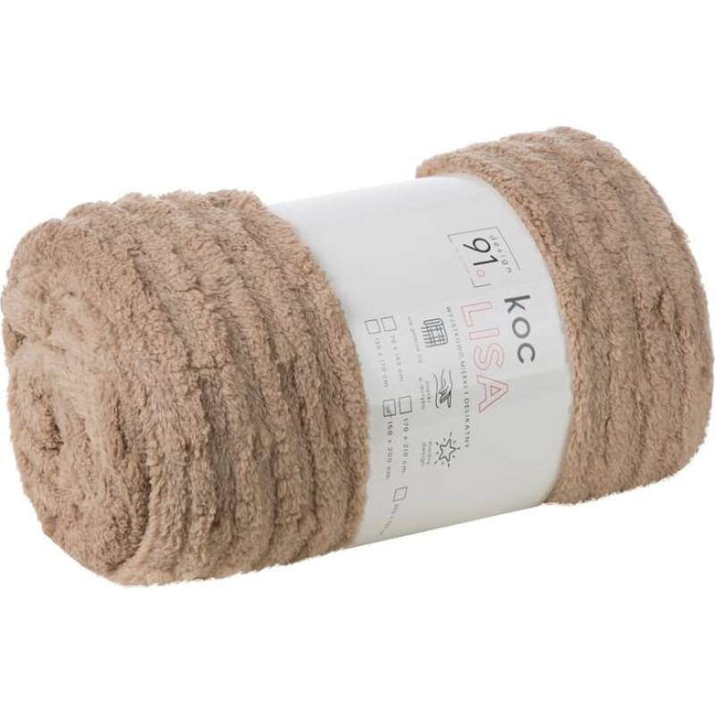 Sega gultas pārklājs 130x170 Lisa, bēšs, žakarda D91