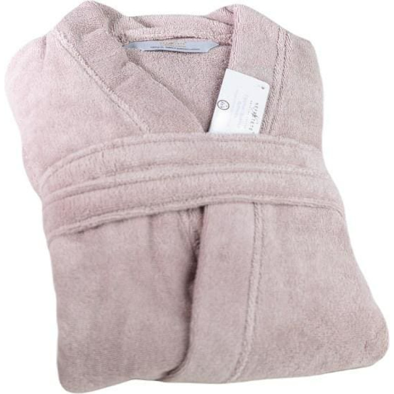 Nefretete Unisex Opulence S frotē peldmētelis, pūderrozā, 450 gsm, izgatavots no 100% ēģiptie&scaron;u kokvilnas