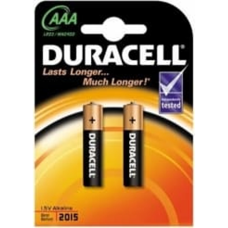 Duracell MN 2400 Basic AAA (LR03) Blistera iepakojumā 2gb.