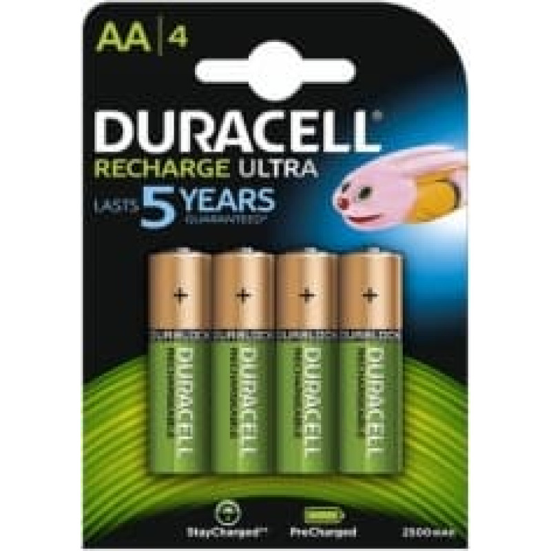 Duracell Precharged HR6 2500MAH ALWAYS READY Blistera iepakojumā 4gb.